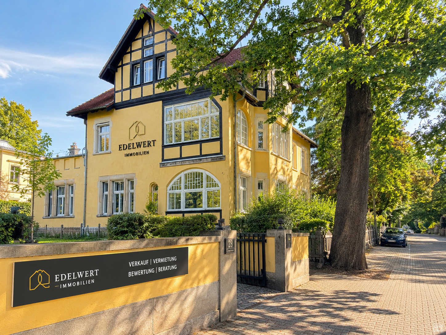 Firmensitz der EdelWert Immobilien GmbH in der Regerstraße 6, Dresden